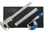 Micrometer, Vernier Caliper and Engineers Rule Set